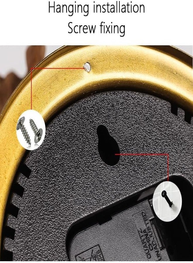 Valuegist Brass Nautical 4.5in Tide Clock, Wall Hanging Boat Using High Tide Low Tide, Nautical Wall Clock for Weather Station, Wall Decor, Boat Accessories - Image 2
